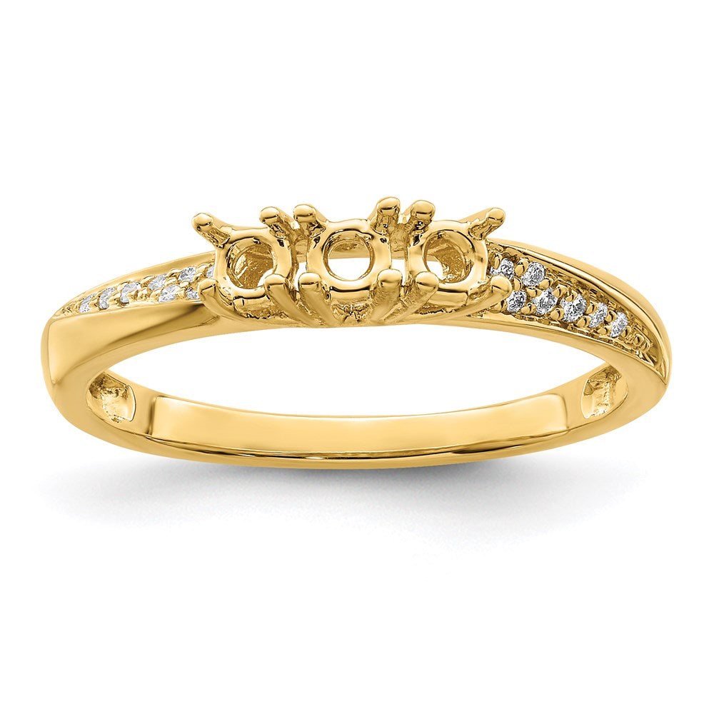 14K Family Jewelry Diamond Semi-Set Ring