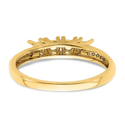 14KY Family Jewelry Diamond Semi-Set Ring
