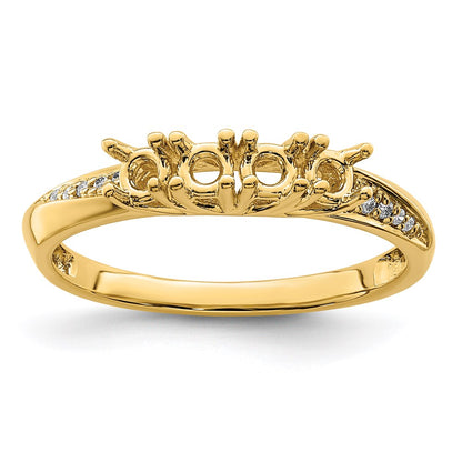 14KY Family Jewelry Diamond Semi-Set Ring
