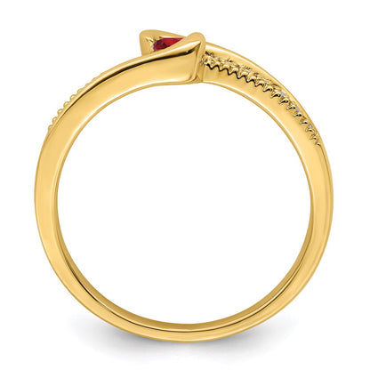 14K Family Jewelry Diamond Semi-Set Ring