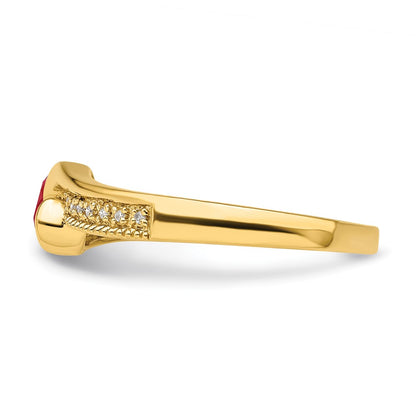 14K Family Jewelry Diamond Semi-Set Ring