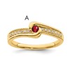 14K Family Jewelry Diamond Semi-Set Ring
