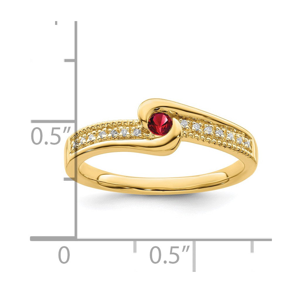 14K Family Jewelry Diamond Semi-Set Ring