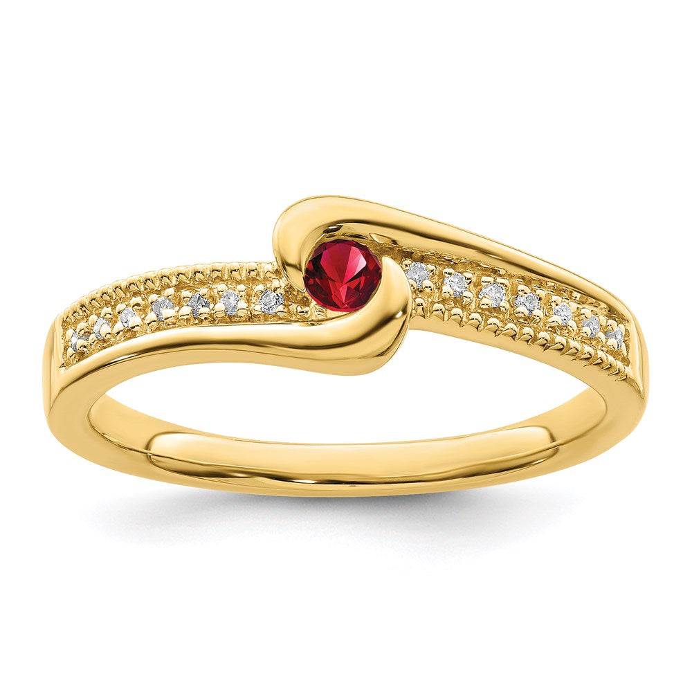 14K Family Jewelry Diamond Semi-Set Ring