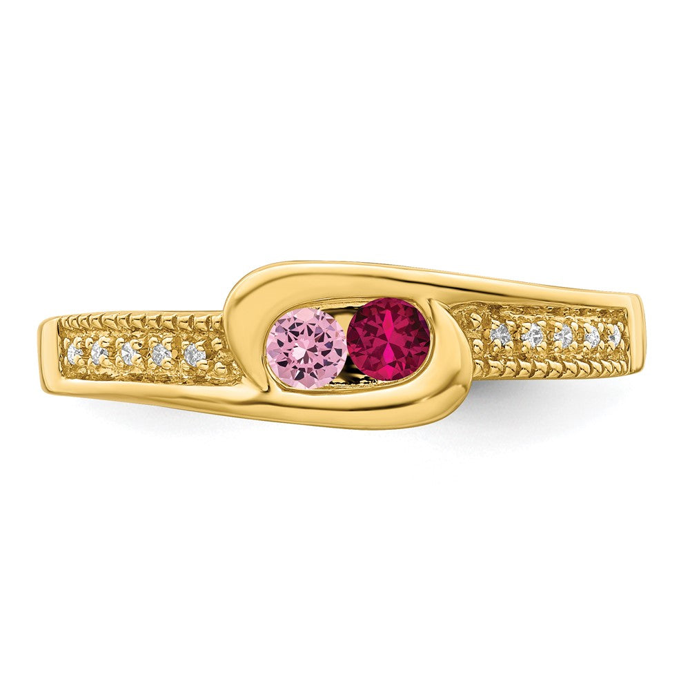 14K Family Jewelry Diamond Semi-Set Ring