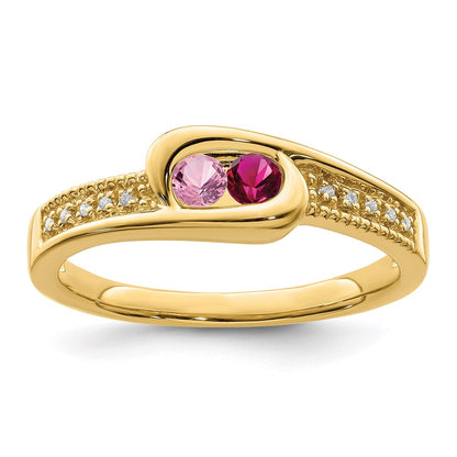 14K Family Jewelry Diamond Semi-Set Ring