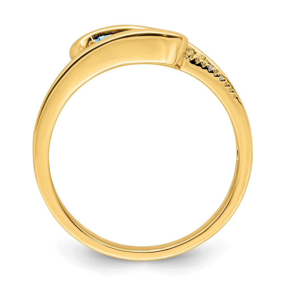 14K Family Jewelry Diamond Semi-Set Ring