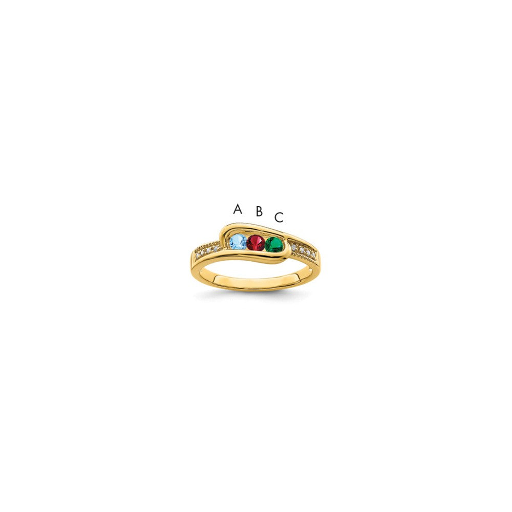 14K Family Jewelry Diamond Semi-Set Ring