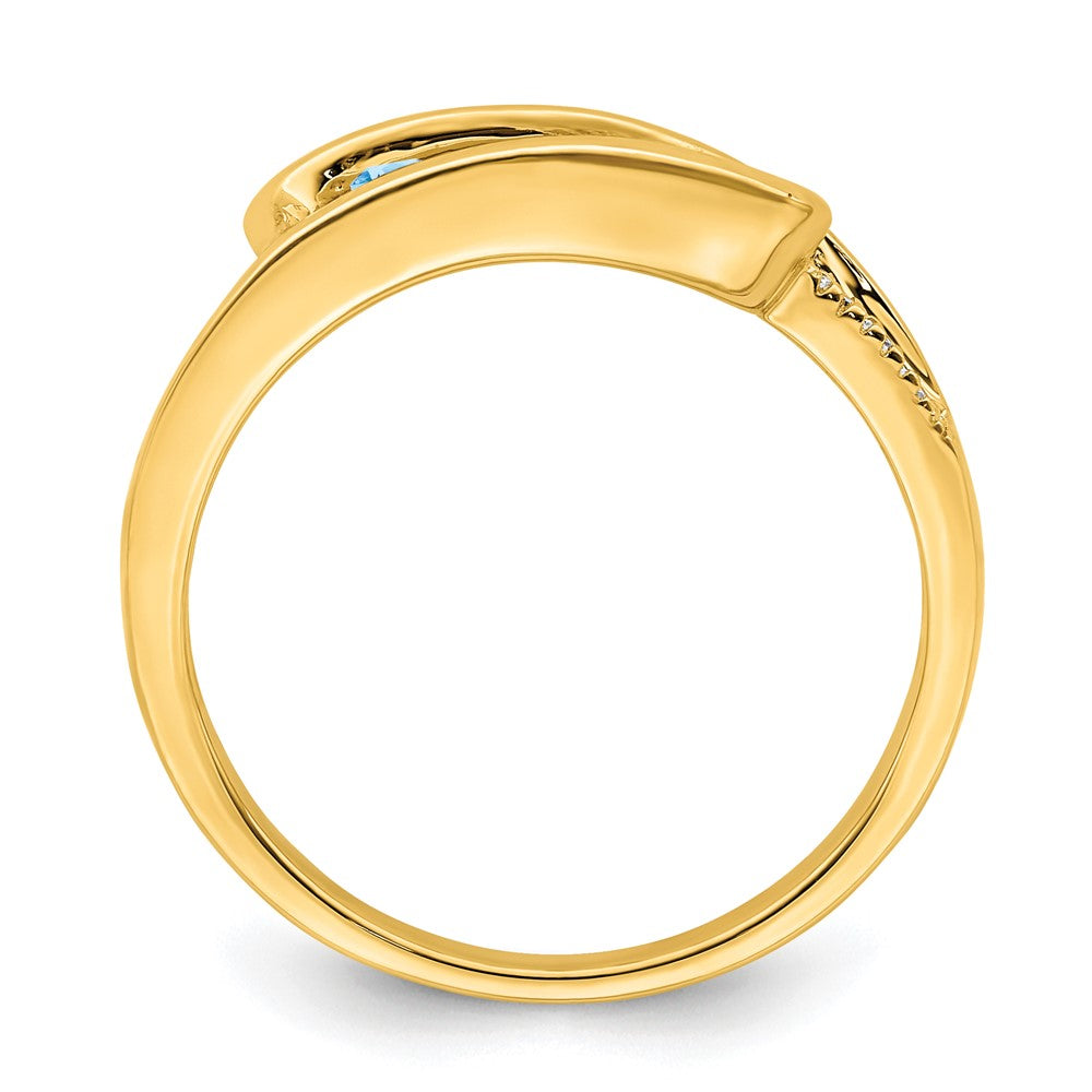 14K Family Jewelry Diamond Semi-Set Ring