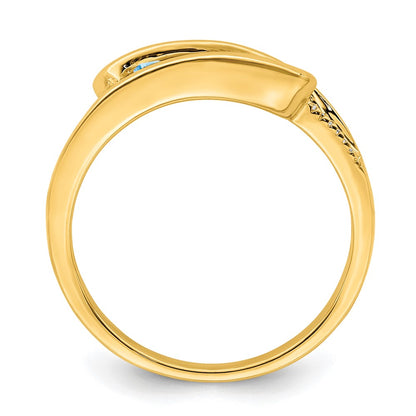 14K Family Jewelry Diamond Semi-Set Ring
