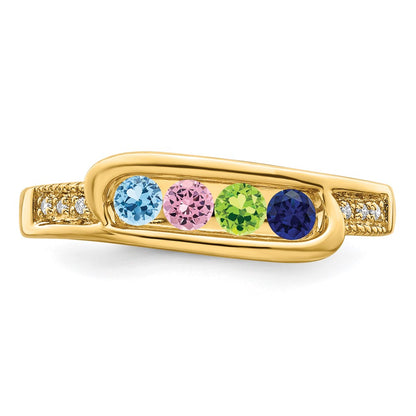 14K Family Jewelry Diamond Semi-Set Ring