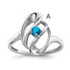 Sterling Silver Rhodium-plated Family Jewelry Mounting