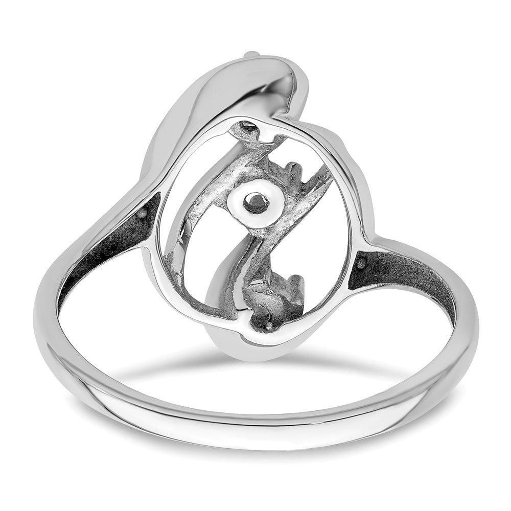 Sterling Silver Rhodium-plated Family Jewelry Mounting