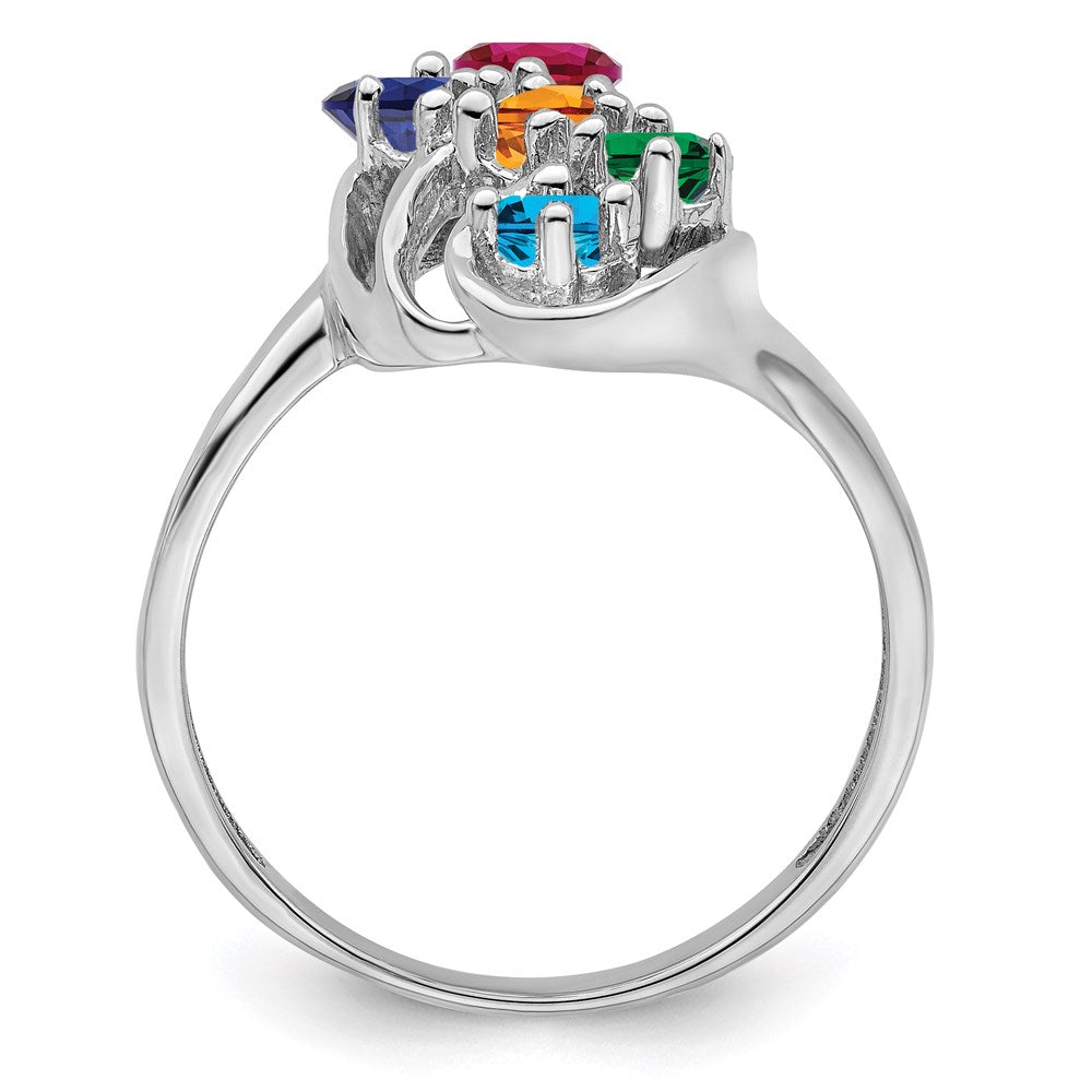 Sterling Silver Rhodium-plated Family Jewelry Mounting