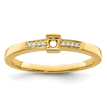 14K Family Jewelry Diamond Semi-Set Ring