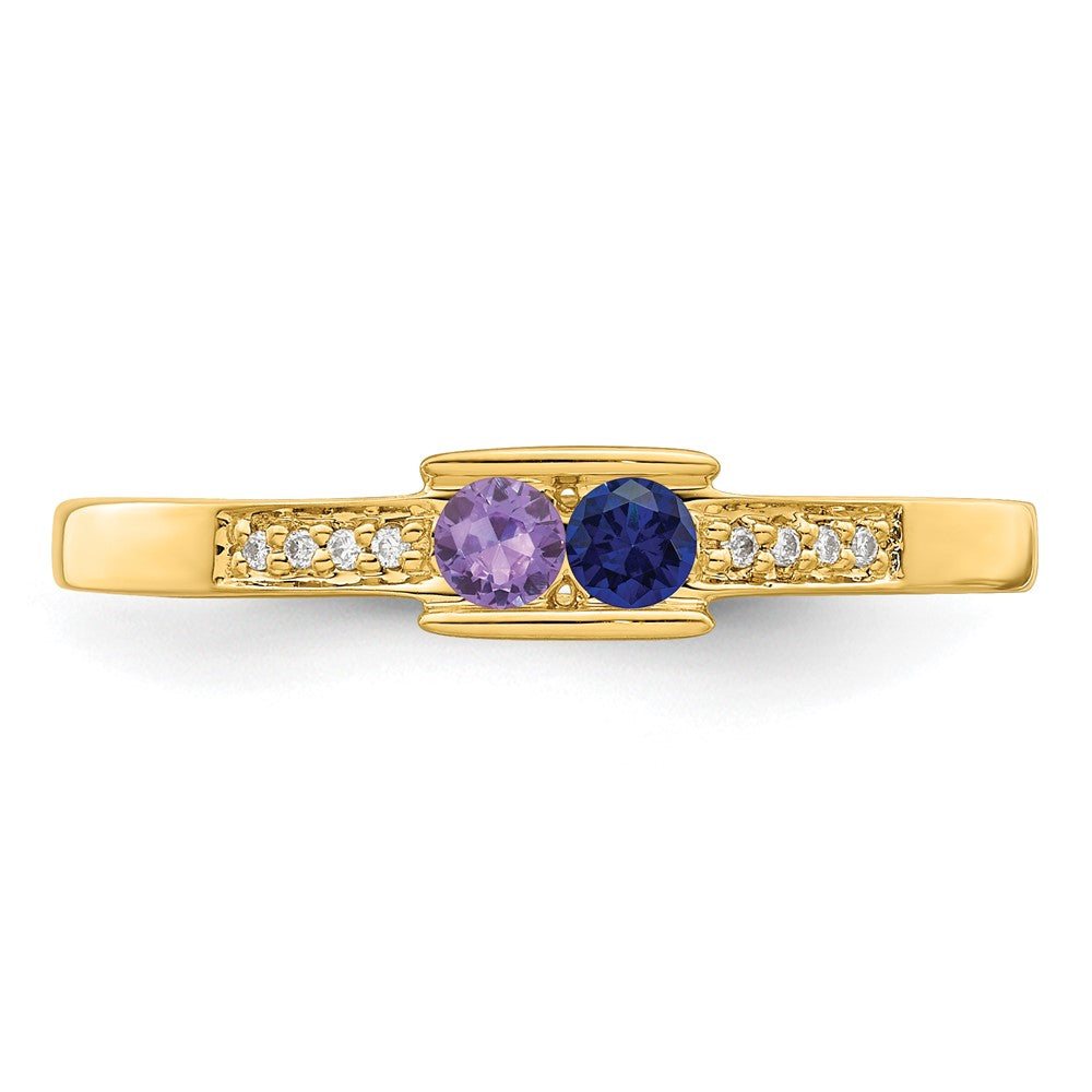 14K Family Jewelry Diamond Semi-Set Ring