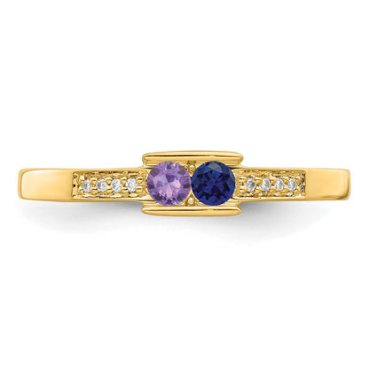 14K Family Jewelry Diamond Semi-Set Ring