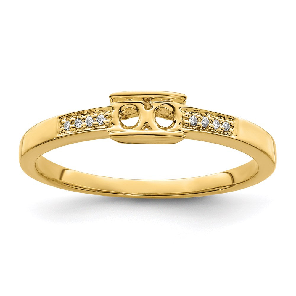 14K Family Jewelry Diamond Semi-Set Ring