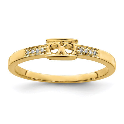 14K Family Jewelry Diamond Semi-Set Ring