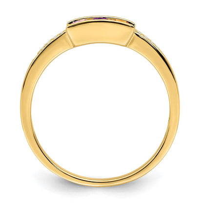 14K Family Jewelry Diamond Semi-Set Ring