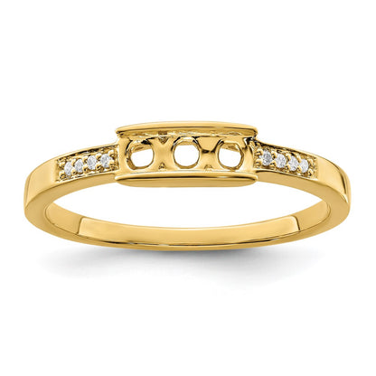 14K Family Jewelry Diamond Semi-Set Ring