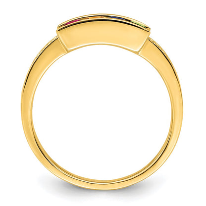 14K Family Jewelry Diamond Semi-Set Ring