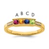 14K Family Jewelry Diamond Semi-Set Ring