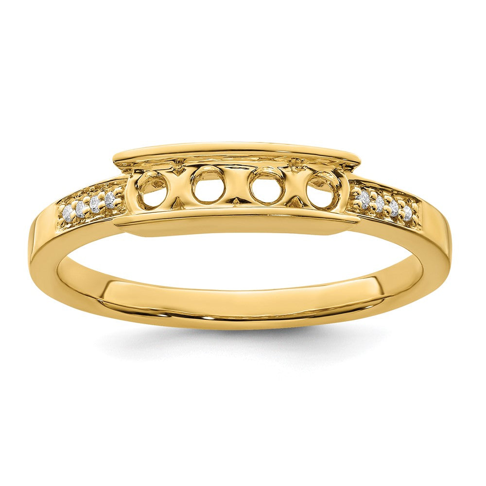 14K Family Jewelry Diamond Semi-Set Ring