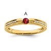 14K Family Jewelry Diamond Semi-Set Ring