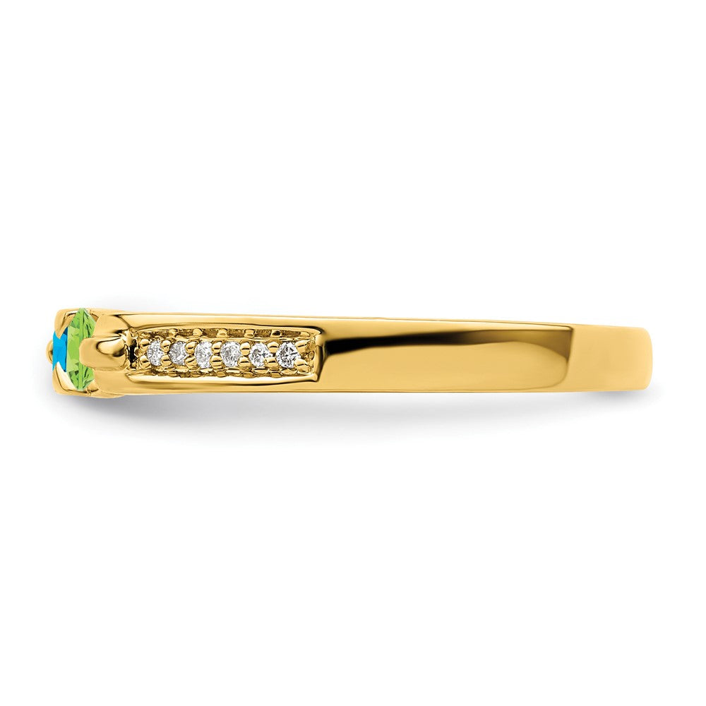 14K Family Jewelry Diamond Semi-Set Ring