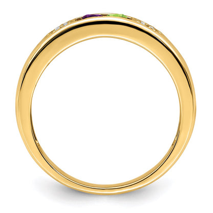 14K Family Jewelry Diamond Semi-Set Ring