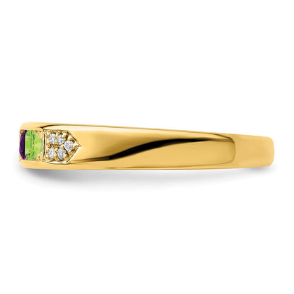 14K Family Jewelry Diamond Semi-Set Ring