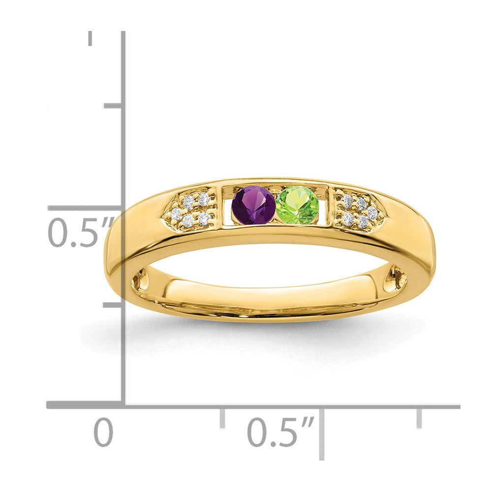 14K Family Jewelry Diamond Semi-Set Ring