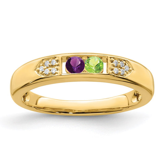 14K Family Jewelry Diamond Semi-Set Ring
