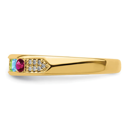 14K Family Jewelry Diamond Semi-Set Ring