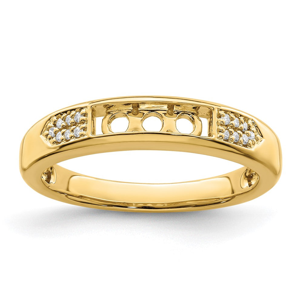 14K Family Jewelry Diamond Semi-Set Ring