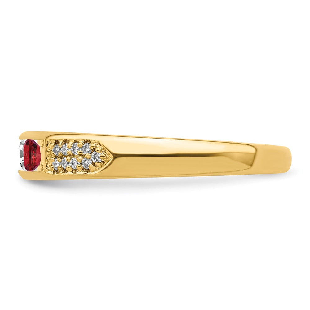 14K Family Jewelry Diamond Semi-Set Ring