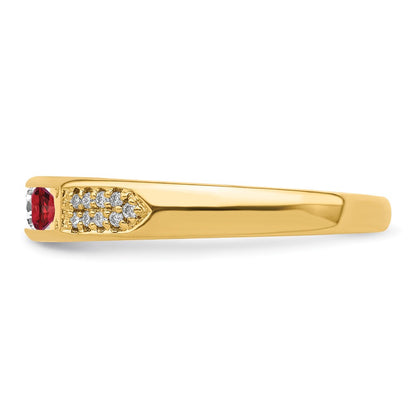 14K Family Jewelry Diamond Semi-Set Ring