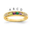 14K Family Jewelry Diamond Semi-Set Ring