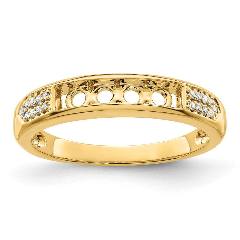14K Family Jewelry Diamond Semi-Set Ring