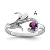 Sterling Silver Rhodium-plated Family Jewelry Mounting