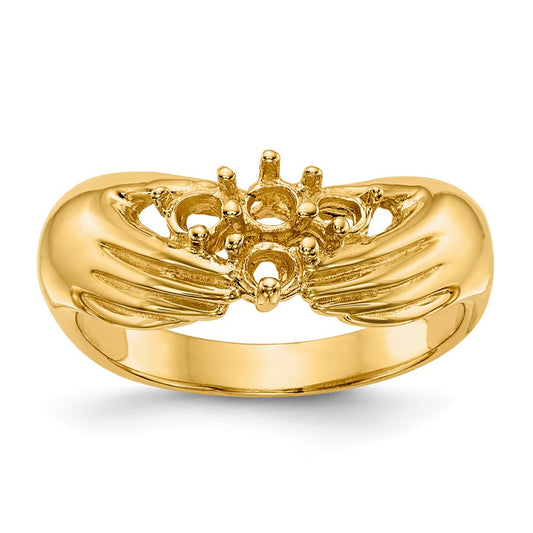 14k 4 Stone Family Ring Mounting