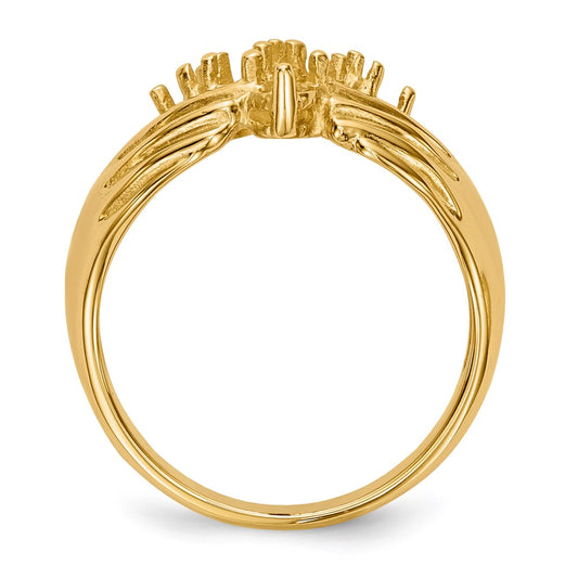 14k 7 Stone Family Ring Mounting