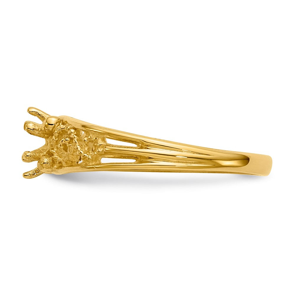 14k 1 Stone Family Ring Mounting