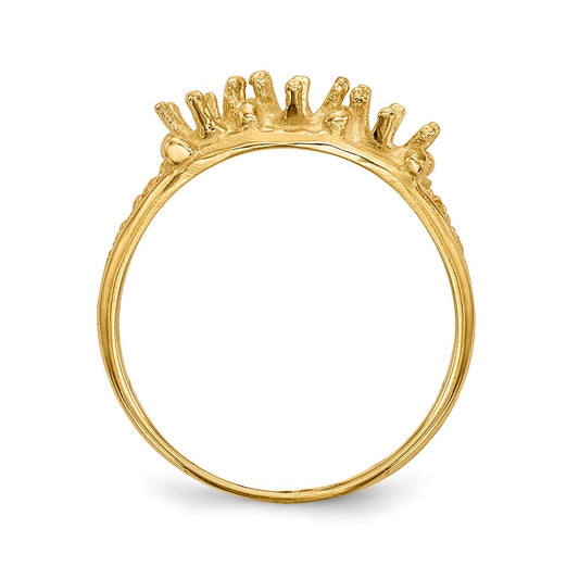 14k 3 Stone Family Ring Mounting