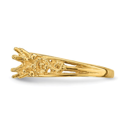 14k 3 Stone Family Ring Mounting