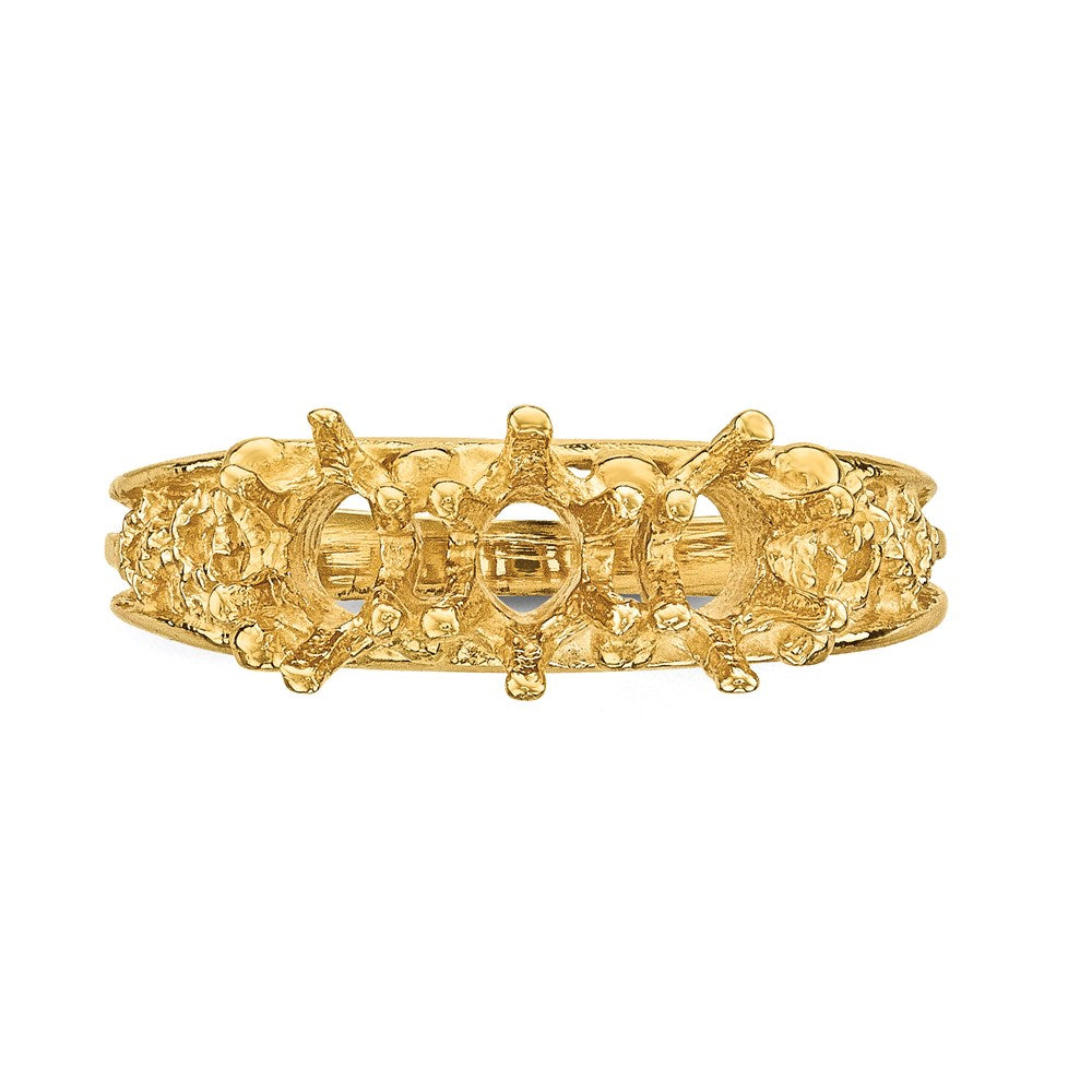 14k 3 Stone Family Ring Mounting