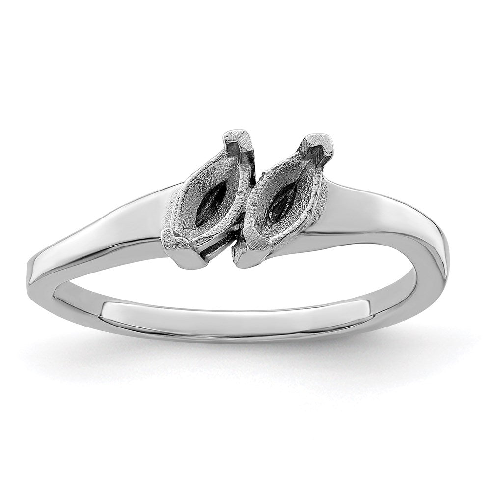 Sterling Silver Rhodium-plated Family Jewelry Mounting