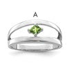 Sterling Silver Rhodium-plated Family Jewelry Mounting
