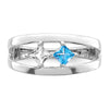 Sterling Silver Rhodium-plated Family Jewelry Mounting